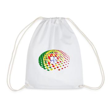 Portugal Flag Used Look Portuguese Flag - Drawstring Bag - white - Front