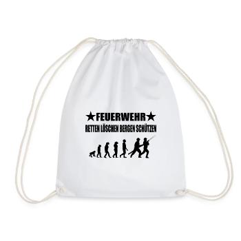 Feuerwehr - Turnbeutel - Weiß - Vorne