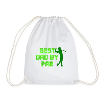 BEST PAPA PAR GOLF GOLFER SAYING MOTIFS GIFT - Drawstring Bag - white - Front