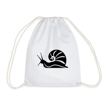 Escargot - Sac de sport léger - blanc - Devant
