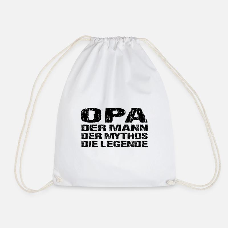 Opa - Turnbeutel - Weiß