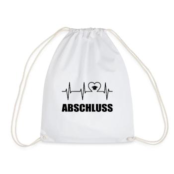 Abschluss - Turnbeutel - Weiß - Vorne