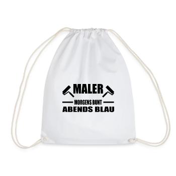 Maler - Turnbeutel - Weiß - Vorne