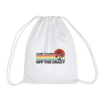 Surfing - Drawstring Bag - white - Front