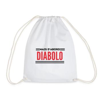 Cadeau humour diabolo cirque passion drôle - Sac de sport léger - blanc - Devant