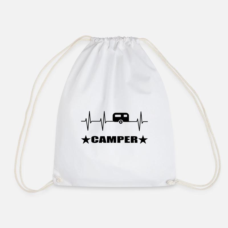 Camping - Turnbeutel - Weiß