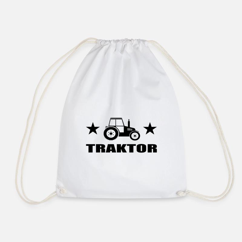 Traktor - Turnbeutel - Weiß