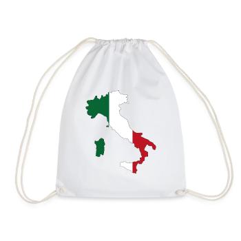 Italien - Turnbeutel - Weiß - Vorne