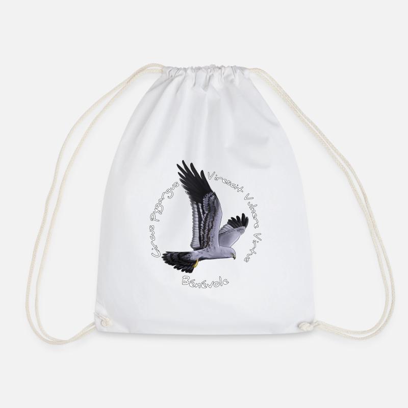 Butternut harrier - Drawstring Bag - white