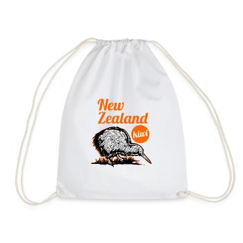 New Zealand Kiwi Animal Giftidea - Sac de sport léger - blanc - Devant