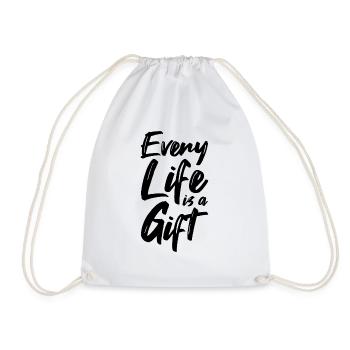 Every Life Is A Gift Idée cadeau - Sac de sport léger - blanc - Devant