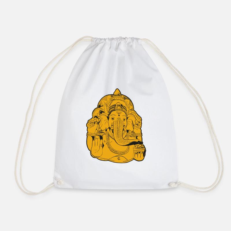 Ganesha - Turnbeutel - Weiß
