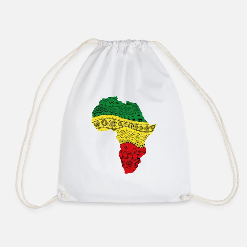 Africa map - Sac de sport léger - blanc