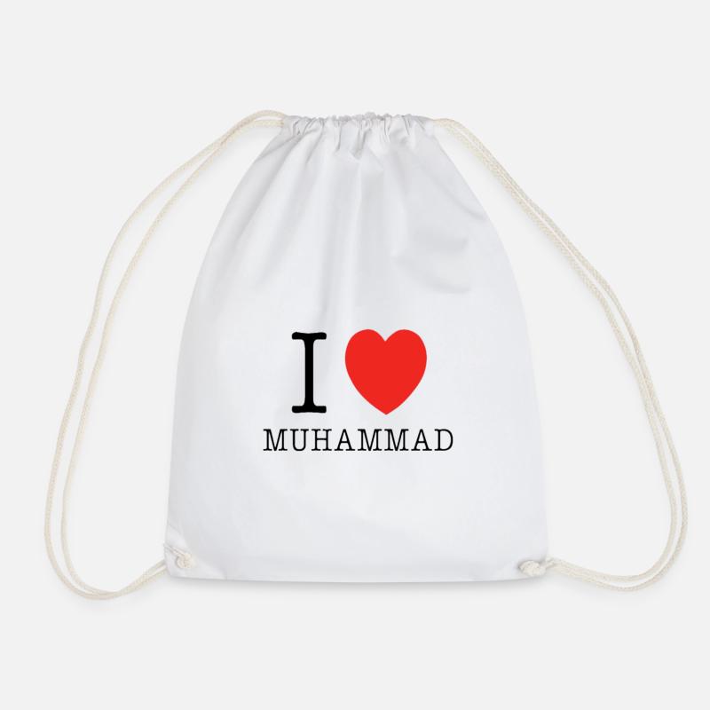 I LOVE MUHAMMAD - Sac de sport léger - blanc