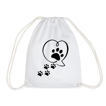Chien chien - Sac de sport léger - blanc - Devant