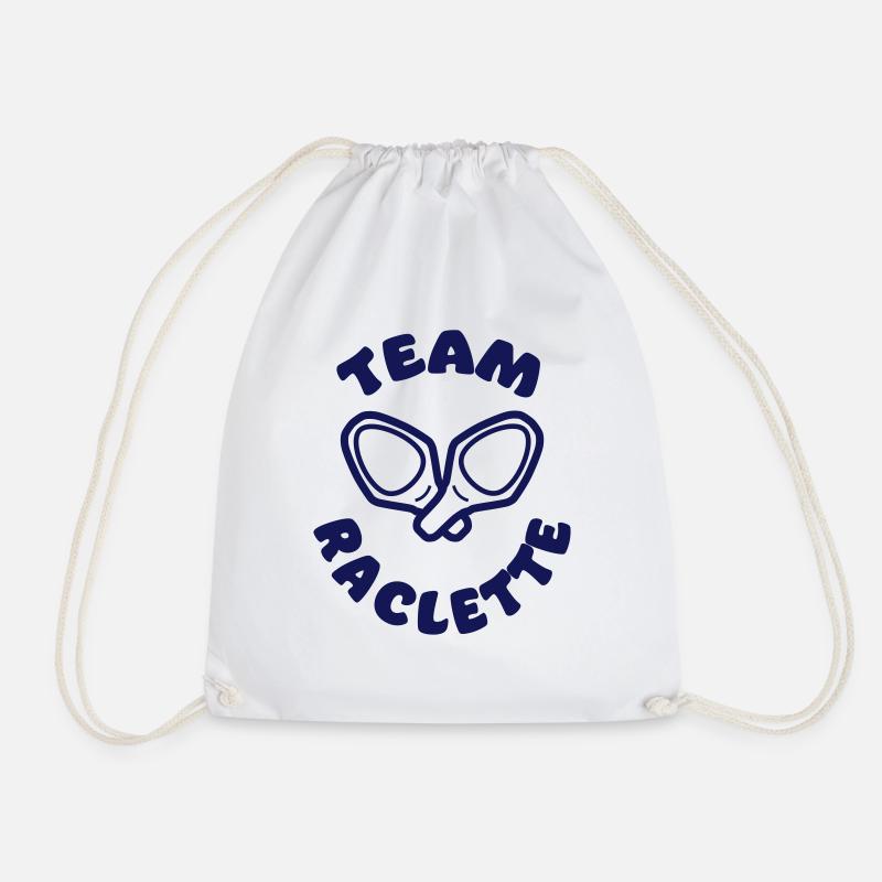 Raclette team - Drawstring Bag - white