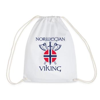 Norwegian viking Norwegen Geschenk - Turnbeutel - Weiß - Vorne