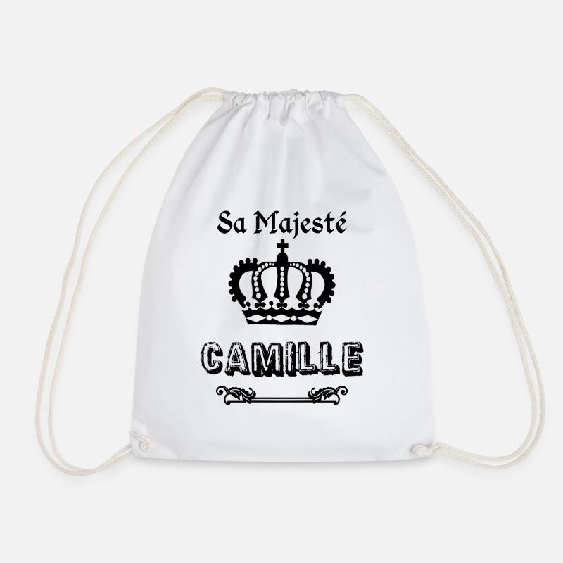 Her Majesty Camille - Drawstring Bag - white