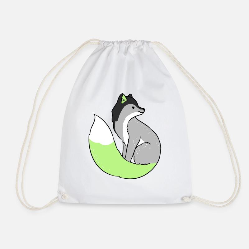Agender Fuchs Agender Pride - Drawstring Bag - white