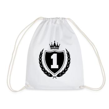 coat of arms 1 - Drawstring Bag - white - Front