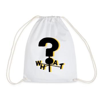 La gravité tombe QUOI? - Sac de sport léger - blanc - Devant