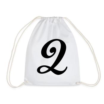 2 - Drawstring Bag - white - Front