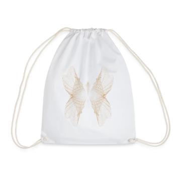 Abstract dot design - Drawstring Bag - white - Front
