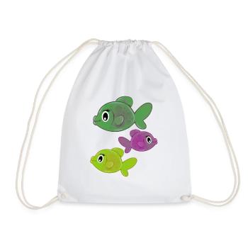 Poissons - Sac de sport léger - blanc - Devant