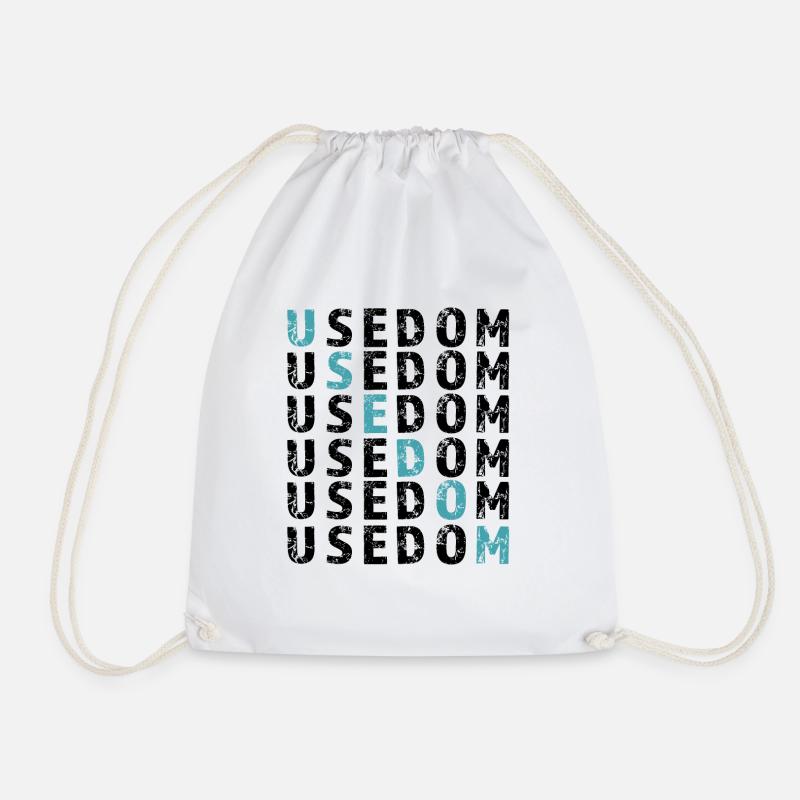USEDOM Raster - Turnbeutel - Weiß
