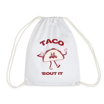 Red Taco Time Character - Turnbeutel - Weiß - Vorne