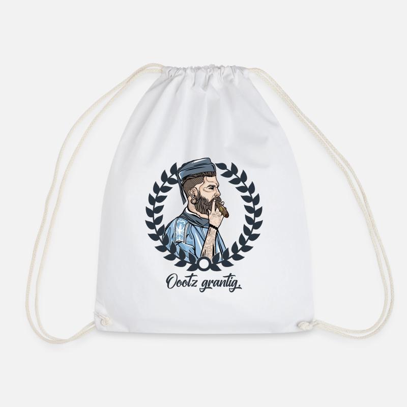 Rieser Grantler // Illustration - Turnbeutel - Weiß