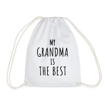 la meilleure grand-mère / j ai la meilleure mamie - Sac de sport léger - blanc - Devant