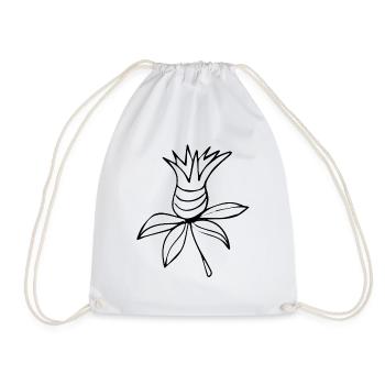 Flower Flower Plant - Drawstring Bag - white - Front