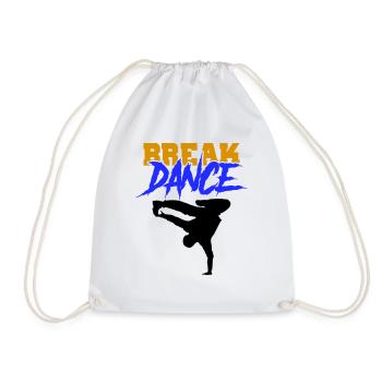 break dance - Turnbeutel - Weiß - Vorne