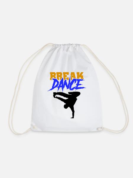 Break Dance - Drawstring Bag - white