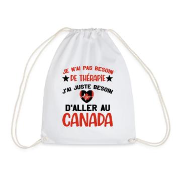 J'ai juste besoin d'aller au canada cadeau voyage - Sac de sport léger - blanc - Devant