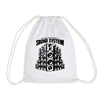 The only good system is a soundsystem - Turnbeutel - Weiß - Vorne