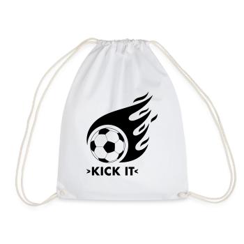 Kick that ball - Drawstring Bag - white - Front