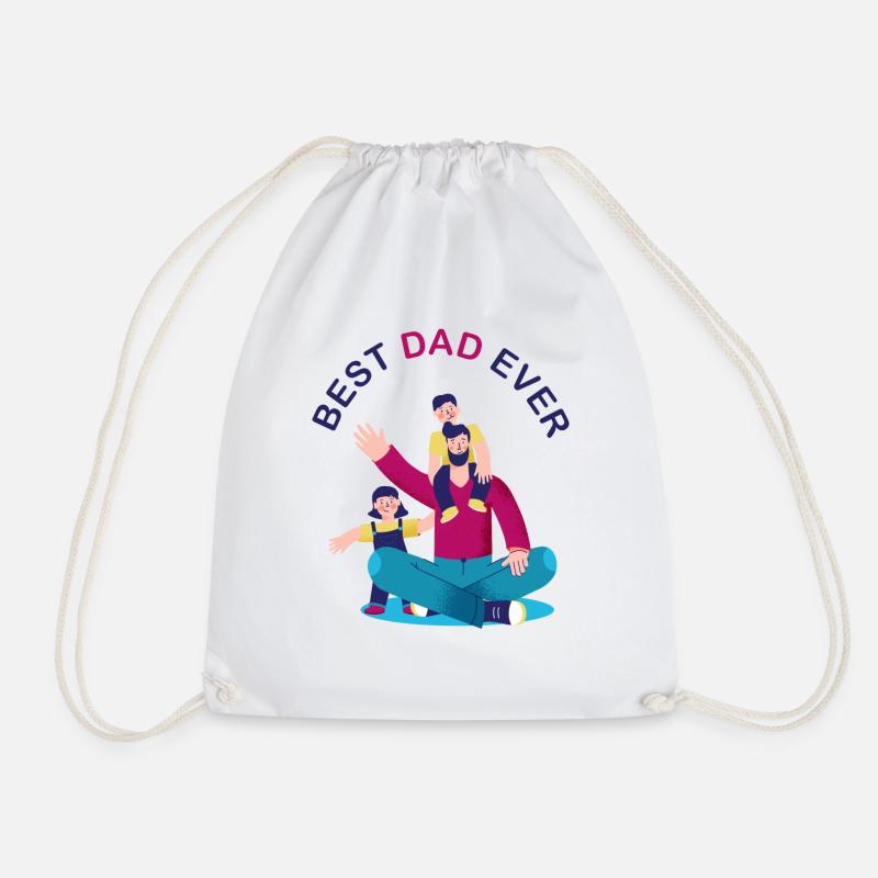 The Best Pope Who Ever Lived - Drawstring Bag - white