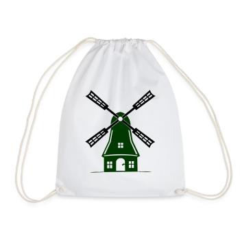 windmill - Drawstring Bag - white - Front