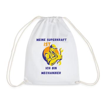 T-shirt Superpower Mechanic : Fix It All - Sac de sport léger - blanc - Devant