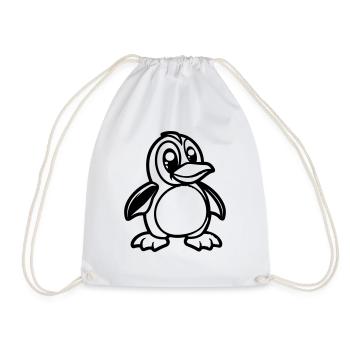 pinguin comic - Turnbeutel - Weiß - Vorne