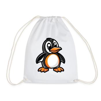 pinguin comic - Turnbeutel - Weiß - Vorne