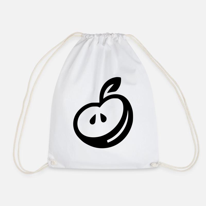 Apple - Drawstring Bag - white