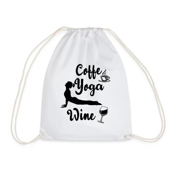 Yoga Meditation Spa Namaste - Drawstring Bag - white - Front