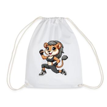 Gymnase lionne bébé - Sac de sport léger - blanc - Devant