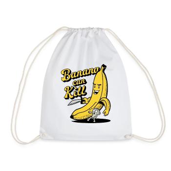 Banana can kill - Drawstring Bag - white - Front