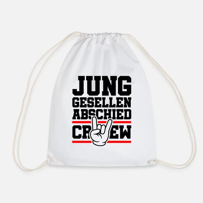 Junggesellenabschied Crew Jga - Turnbeutel - Weiß
