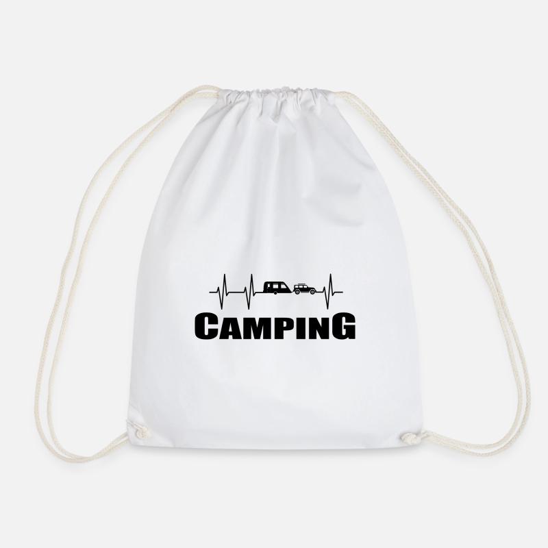 Camping - Turnbeutel - Weiß