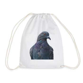 oiseaux colombe colombe VOEGEL volaille de volaille - Sac de sport léger - blanc - Devant